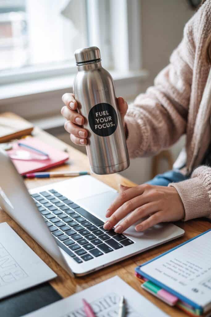 Quick-dry nail options showcasing gel-effect polish on short nails in a soft mauve shade.